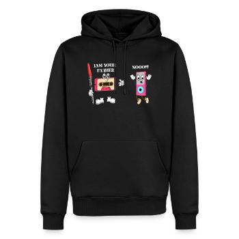 I’m Your Father|Funny Father Gifts| Funny Retro - Men’s Premium Organic Hoodie - black - Front - Nico (187cm)