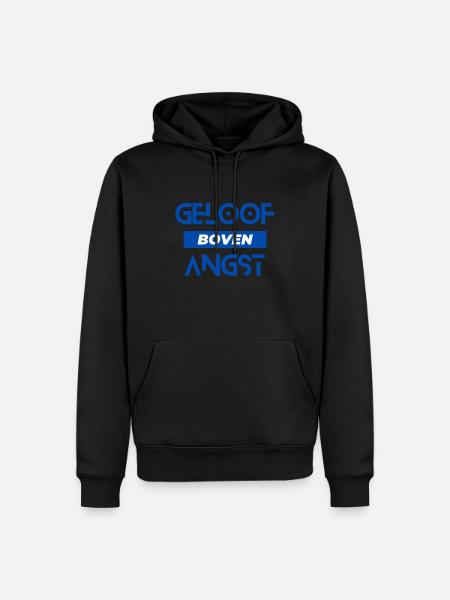 Faith over fear. - Men’s Premium Organic Hoodie - black