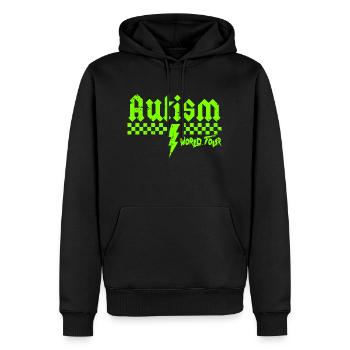 Autism awareness different different better - Men’s Premium Organic Hoodie - black - Front - Nico (187cm)