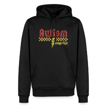Autism awareness different different better - Men’s Premium Organic Hoodie - black - Front - Nico (187cm)