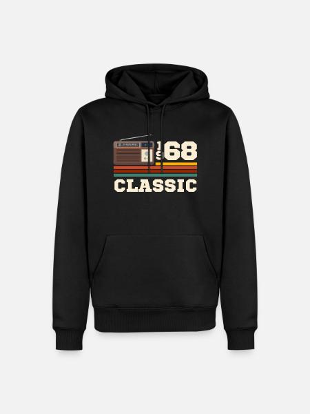 Anniversary 1968 retro classic - Men’s Premium Organic Hoodie - black