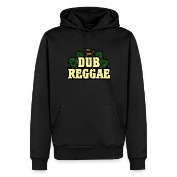 Dub Reggae - Männer Premium Bio Hoodie - Schwarz - Vorne - Nico (187cm)