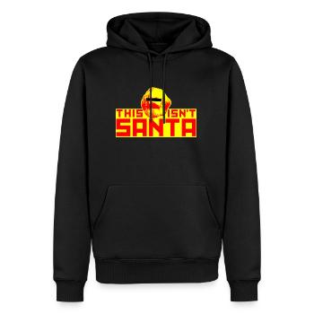 Ce n'est pas Père Noël (Karl Marx) - Sweat à capuche Premium bio Homme - noir - Devant - Nico (187cm)