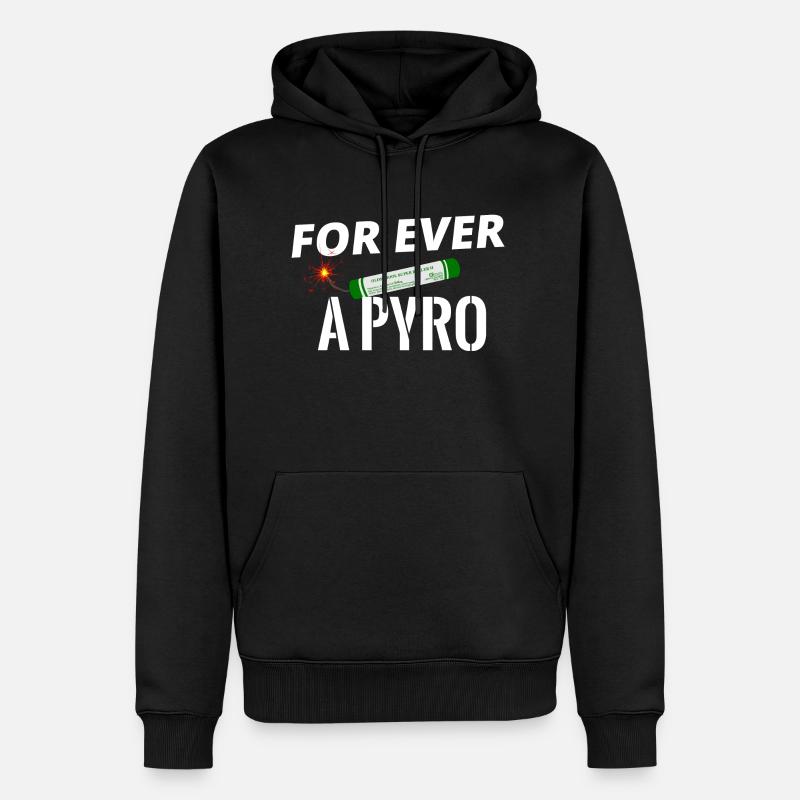 Pyro pour toujours Fireworks - Sweat à capuche Premium bio Homme - noir