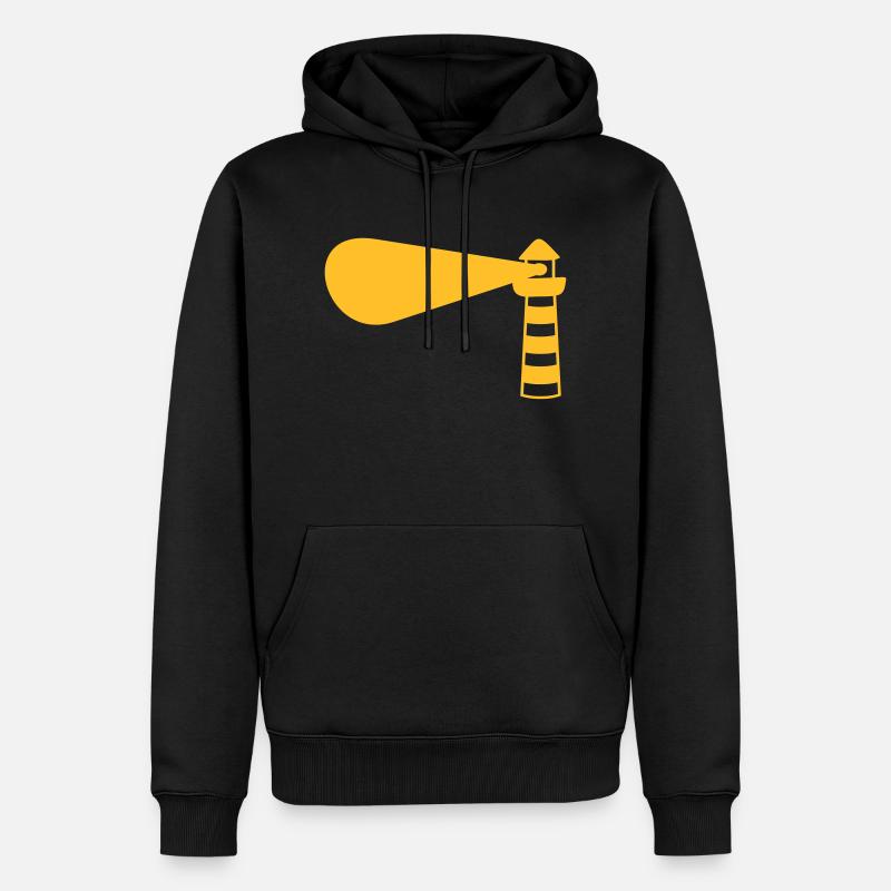 Light Tower Design - Sweat à capuche Premium bio Homme - noir