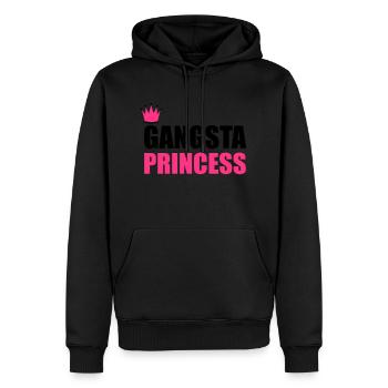 Gangsta Princess - Men’s Premium Organic Hoodie - black - Front - Nico (187cm)