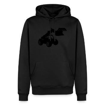 Gabel loader Gabellader Baggerlader excavator - Männer Premium Bio Hoodie - Schwarz - Vorne - Nico (187cm)