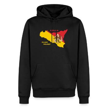 Sizilien Italien Holiday Sicily - Männer Premium Bio Hoodie - Schwarz - Vorne - Nico (187cm)