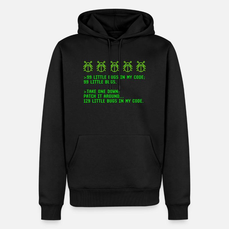 Debugging Programmieren Programmier-Joke - Männer Premium Bio Hoodie - Schwarz