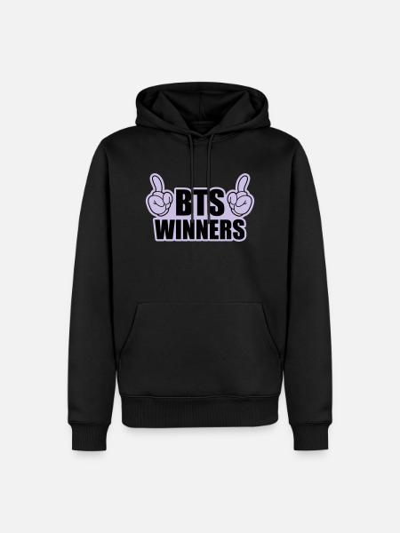 BTS Winners - Sweat à capuche Premium bio Homme - noir