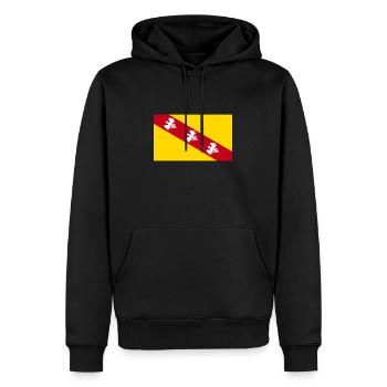Lorraine - Sweat à capuche Premium bio Homme - noir - Devant - Nico (187cm)