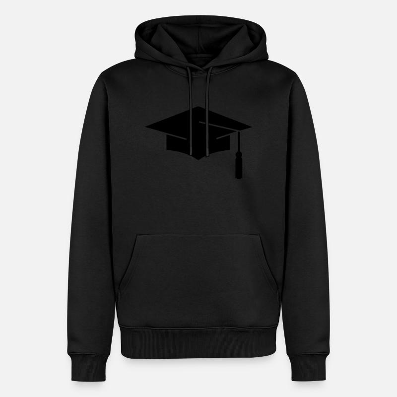 l'obtention du diplôme - Sweat à capuche Premium bio Homme - noir