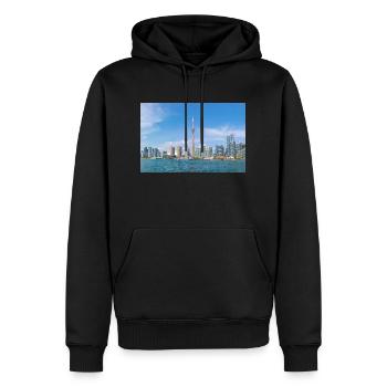 Ontario Toronto Skyline Panoramic View Canada - Männer Premium Bio Hoodie - Schwarz - Vorne - Nico (187cm)