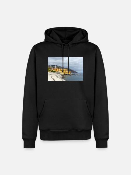 Fortress Sao Tiago Funchal Madeira island Portugal - Sweat à capuche Premium bio Homme - noir