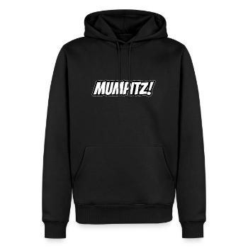 Mumpitz Quatsch deutsche Sprache witzige Wörter - Männer Premium Bio Hoodie - Schwarz - Vorne - Nico (187cm)