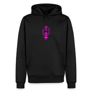 Mouvement pour la foi des femmes - Sweat à capuche Premium bio Homme - noir - Devant - Nico (187cm)
