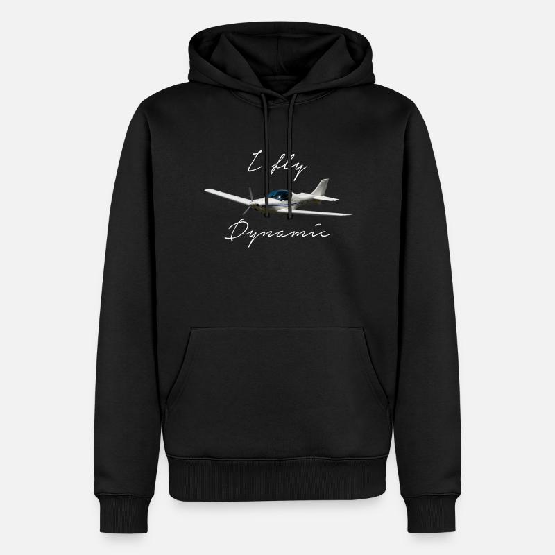 I fly Dynamic WT9 Ultraleichtflugzeug - Männer Premium Bio Hoodie - Schwarz