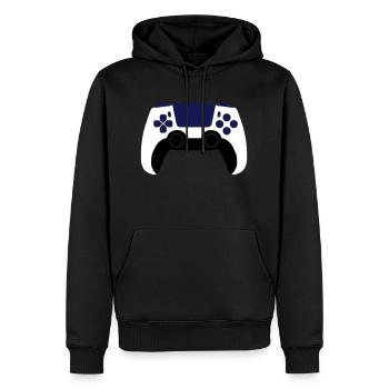 Contrôleur de jeu générique - Sweat à capuche Premium bio Homme - noir - Devant - Nico (187cm)
