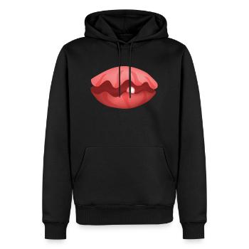 Pearl Shell - Perle Muschel - Männer Premium Bio Hoodie - Schwarz - Vorne - Nico (187cm)