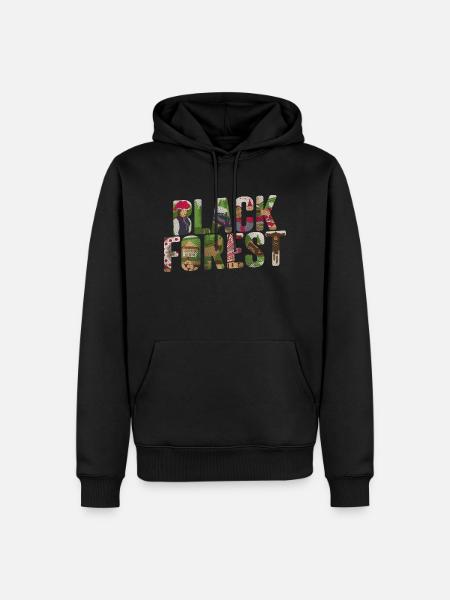 Black Forest - Schwarzwald - Männer Premium Bio Hoodie - Schwarz