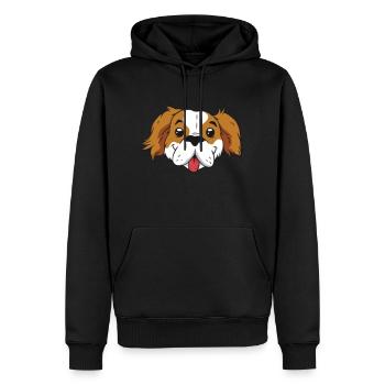 T-shirt Cute Dog - Men’s Premium Organic Hoodie - black - Front - Nico (187cm)