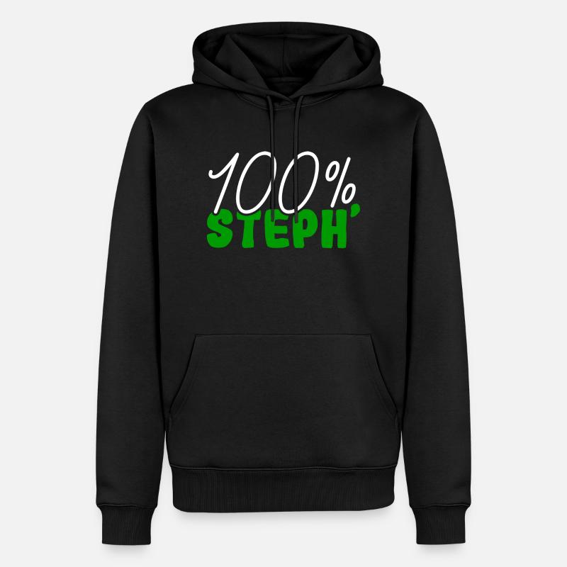 Saint-Etienne - 100% Steph - Sweat à capuche Premium bio Homme - noir