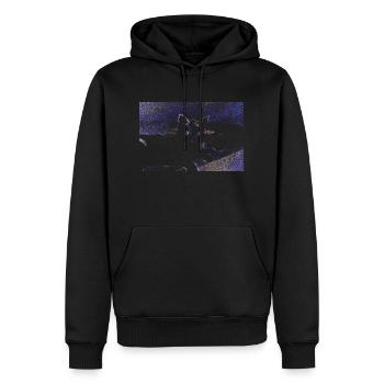 cat cat pet cat - Men’s Premium Organic Hoodie - black - Front - Nico (187cm)