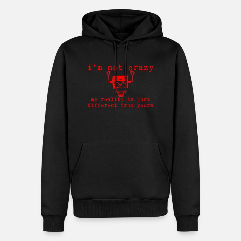 Ma réalité est juste différente de la vôtre 7 - Sweat à capuche Premium bio Homme - noir