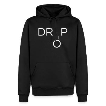 original drop gift - Men’s Premium Organic Hoodie - black - Front - Nico (187cm)