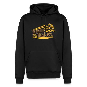 Selfmade Money Maker Dollar - Sweat à capuche Premium bio Homme - noir - Devant - Nico (187cm)