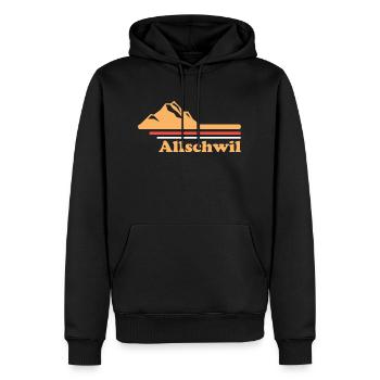 Allschwil Stadt Schweiz - Männer Premium Bio Hoodie - Schwarz - Vorne - Nico (187cm)