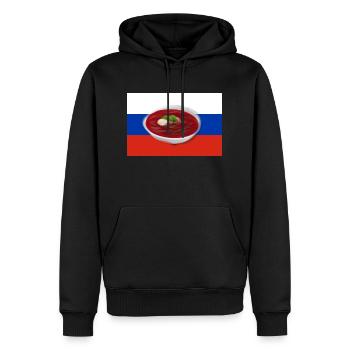 Borschtsch, Russische Suppe - Männer Premium Bio Hoodie - Schwarz - Vorne - Nico (187cm)