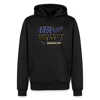 bohnenröstung kaffeebohne kaffeebecher - Männer Premium Bio Hoodie - Schwarz - Vorne - Nico (187cm)