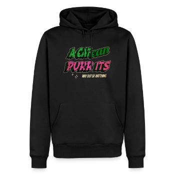 persan arc-en-ciel chats avocats présentent des chats d’anniversaire - Sweat à capuche Premium bio Homme - noir - Devant - Nico (187cm)