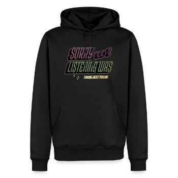 clumpsy king penguin cool awesome dab move - Männer Premium Bio Hoodie - Schwarz - Vorne - Nico (187cm)