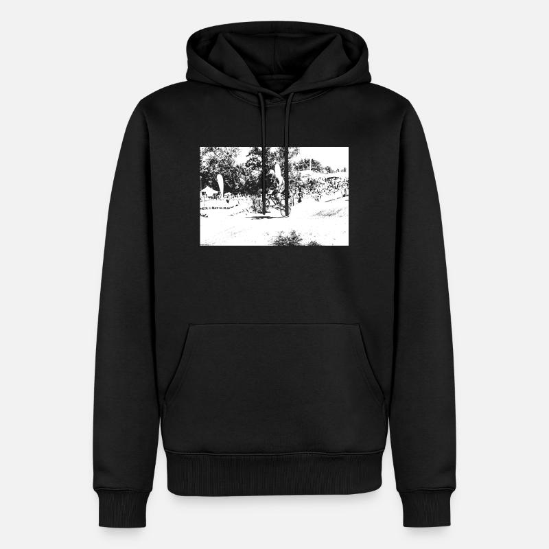 bmx - Sweat à capuche Premium bio Homme - noir