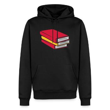 Concevoir des bandes dessinées empilées - Sweat à capuche Premium bio Homme - noir - Devant - Nico (187cm)