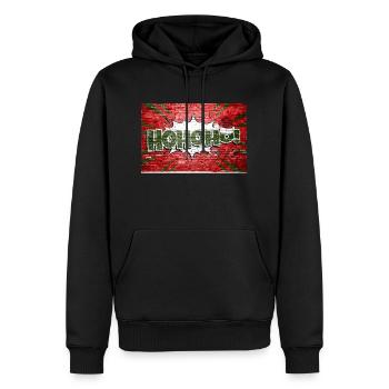 Hohoho! Weihnachten Weihnachten Comic Stil Graffiti Brief - Männer Premium Bio Hoodie - Schwarz - Vorne - Nico (187cm)