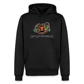 pumpkin kürbis let's get smashed! lustiger spruch - Männer Premium Bio Hoodie - Schwarz - Vorne - Nico (187cm)