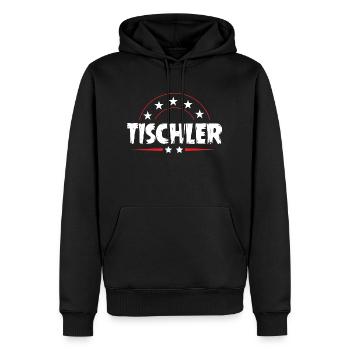 Tischler Beruf - Männer Premium Bio Hoodie - Schwarz - Vorne - Nico (187cm)
