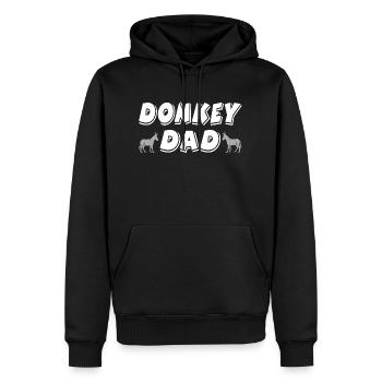 Donkey - Men’s Premium Organic Hoodie - black - Front - Nico (187cm)