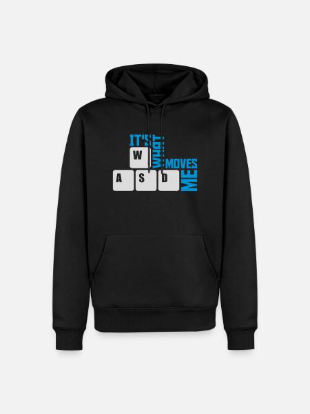 its what moves me - Men’s Premium Organic Hoodie - black