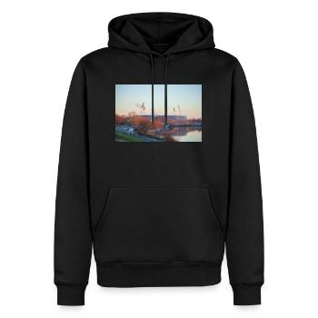 Weserstadion - Männer Premium Bio Hoodie - Schwarz - Vorne - Nico (187cm)