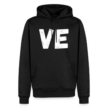 Liebe passendes T-Shirt Paar - Männer Premium Bio Hoodie - Schwarz - Vorne - Nico (187cm)