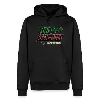 Déclaration cycliste Idée cadeau Natation amusante - Sweat à capuche Premium bio Homme - noir - Devant - Nico (187cm)