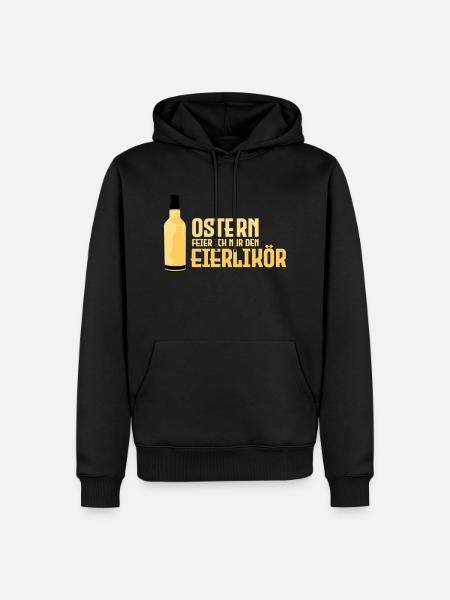 Ostern Eierlikör Feiern - Männer Premium Bio Hoodie - Schwarz