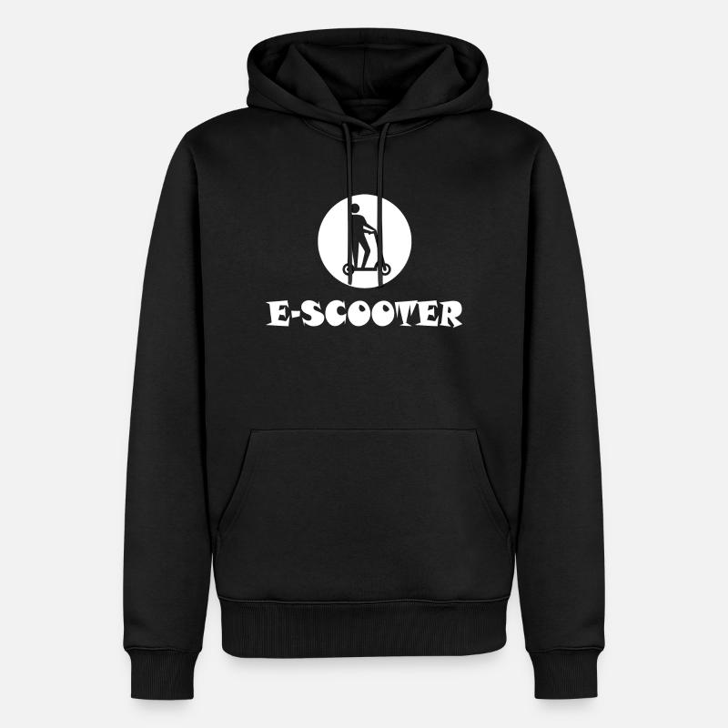E-Scooter E-Roller Scooter - Sweat à capuche Premium bio Homme - noir