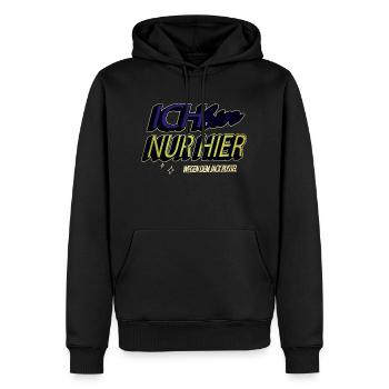 hund witzig tier humor weihnachten schäferhund - Männer Premium Bio Hoodie - Schwarz - Vorne - Nico (187cm)