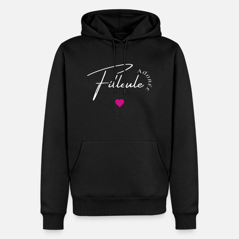 Filleule adorée - Sweat à capuche Premium bio Homme - noir