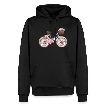 Cyclistes cyclistes Cyclistes cyclistes - Sweat à capuche Premium bio Homme - noir - Devant - Nico (187cm)